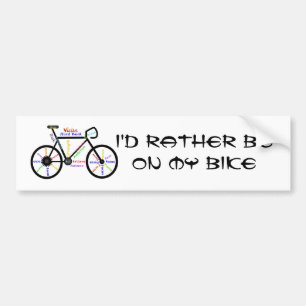Adesivo Para Carro A preferencialmente Biking o esporte - Biking,