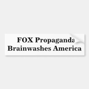 Adesivo Para Carro A propaganda da RAPOSA Brainwashes América