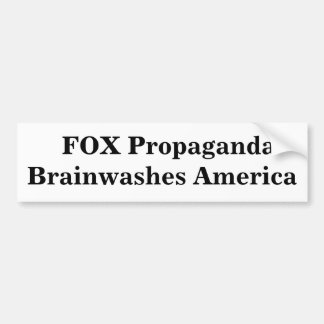 Adesivo Para Carro A propaganda da RAPOSA Brainwashes América
