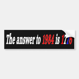 Adesivo Para Carro A resposta a 1984