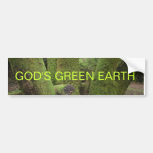 ADESIVO PARA CARRO A TERRA VERDE DO DEUS