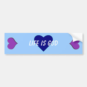 Adesivo Para Carro A vida é deus (a vida é boa)