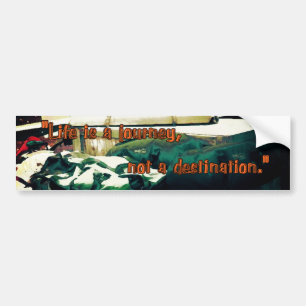Adesivo Para Carro A Vida É Uma Viagem