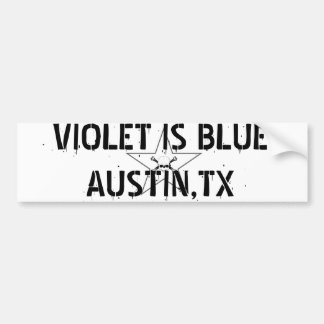 ADESIVO PARA CARRO A VIOLETA É AUSTIN AZUL, TX