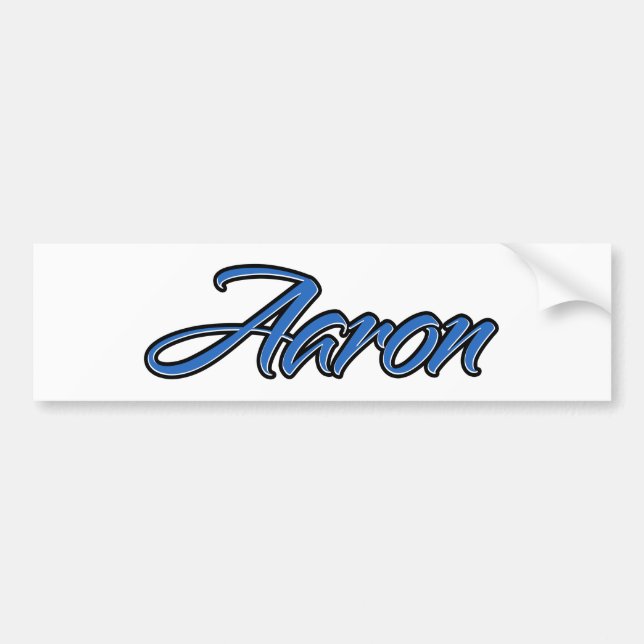 Adesivo Para Carro Aaron Name blue Aufkleber Sticker Autoaufkleber (Frente)