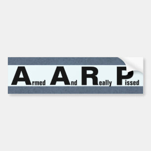 Adesivo Para Carro AARP significa ARMADO E MIJA REALMENTE