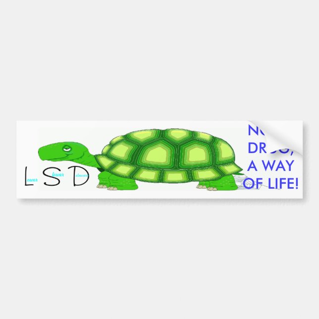 Adesivo Para Carro Abaixe um Delaware mais lento (Frente)