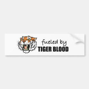 Adesivo Para Carro abastecido pelo sangue do tigre