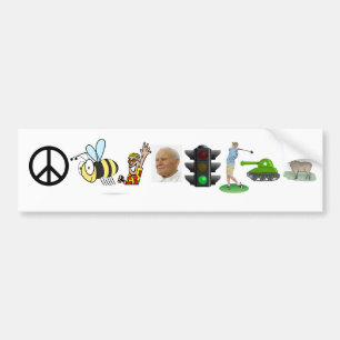 Adesivo Para Carro abelha da paz "ei" poste luz motorista tanque ovel