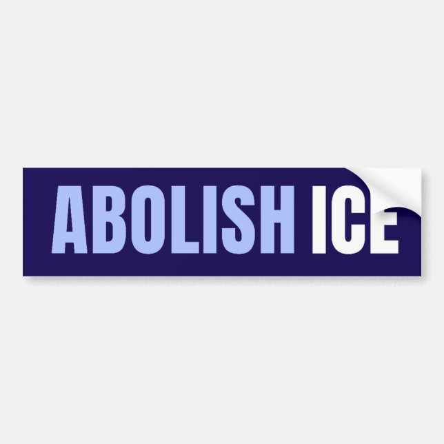 Adesivo Para Carro Abolish ICE Political Anti Trump (Frente)