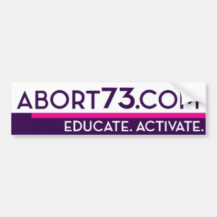 Adesivo Para Carro Abort73.com/educa. Ative