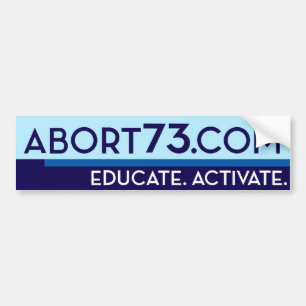 Adesivo Para Carro Abort73.com/educa. Ative