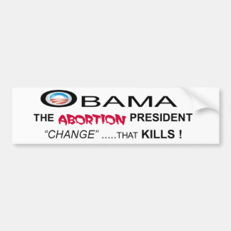 ADESIVO PARA CARRO ABORTO DE OBAMA