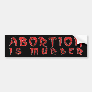 Adesivo Para Carro Aborto é assassinato