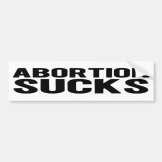 ADESIVO PARA CARRO ABORTO SUCKS