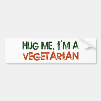 Adesivo Para Carro Abrace-me que eu sou um vegetariano