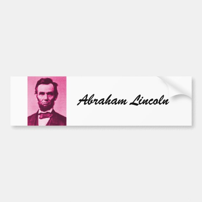 Adesivo Para Carro Abraham Lincoln, Abraham Lincoln (Frente)