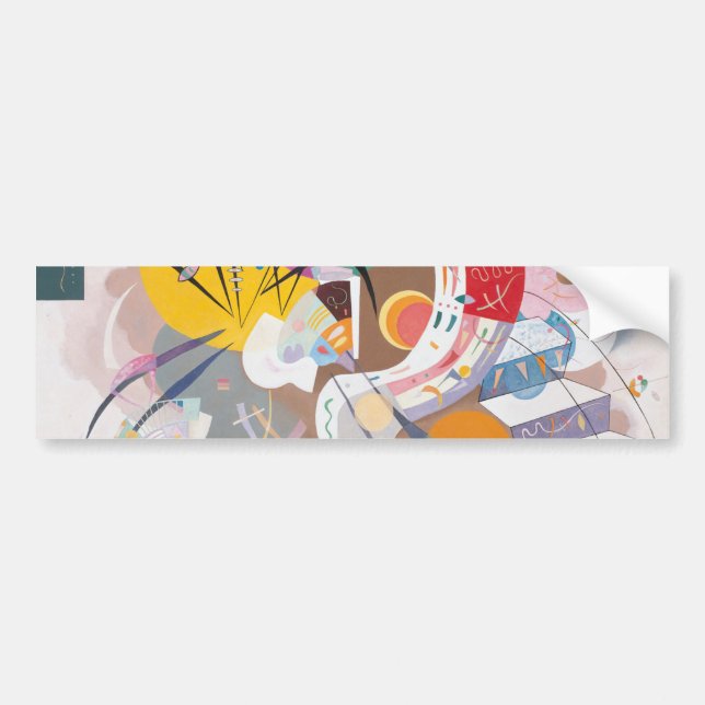 Adesivo Para Carro Abstrato da curva dominante de Kandinsky (Frente)