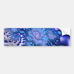 Adesivo Para Carro Abstrato Fratural fina com sulco azul e branco