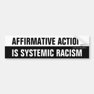 Adesivo Para Carro Ação Afirmativa É Racismo Sistêmico