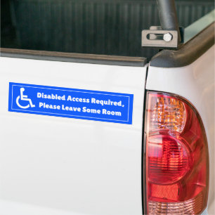 Adesivo Para Carro Acesso Desativado Necessário Deixe a sala