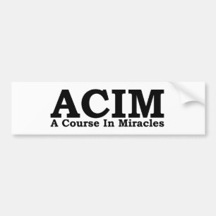 Adesivo Para Carro ACIM um curso na camisa dos milagre T