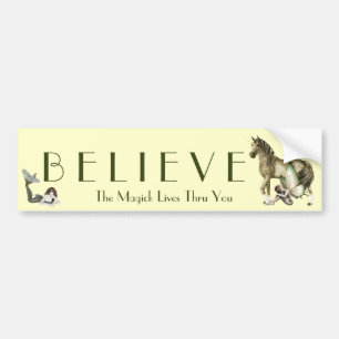 Adesivo Para Carro Acredite no Magick Bumper Sticker