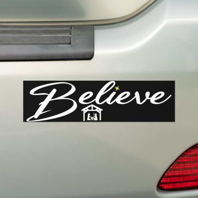 Adesivo Para Carro Acreditem no Natal Jesus Joy Natividade (No carro)