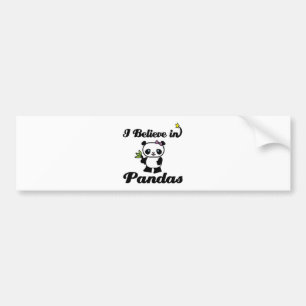 Adesivo Para Carro acredito em pandas