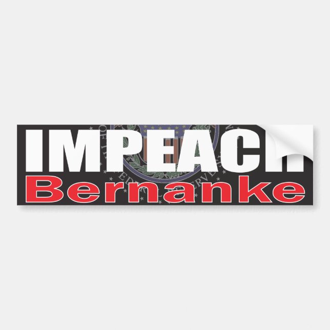 Adesivo Para Carro Acuse Bernanke (Frente)