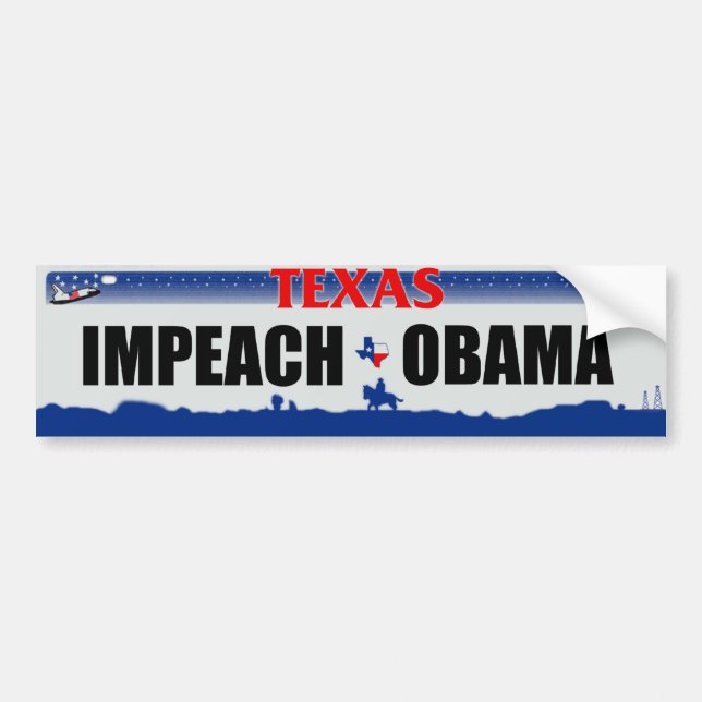 Adesivo Para Carro Acuse Obama - Texas (Frente)