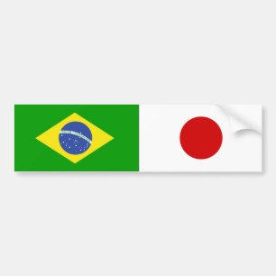 Adesivo Para Carro ADESIVO DE CARRO BANDEIRAS BRASIL e JAPÃO