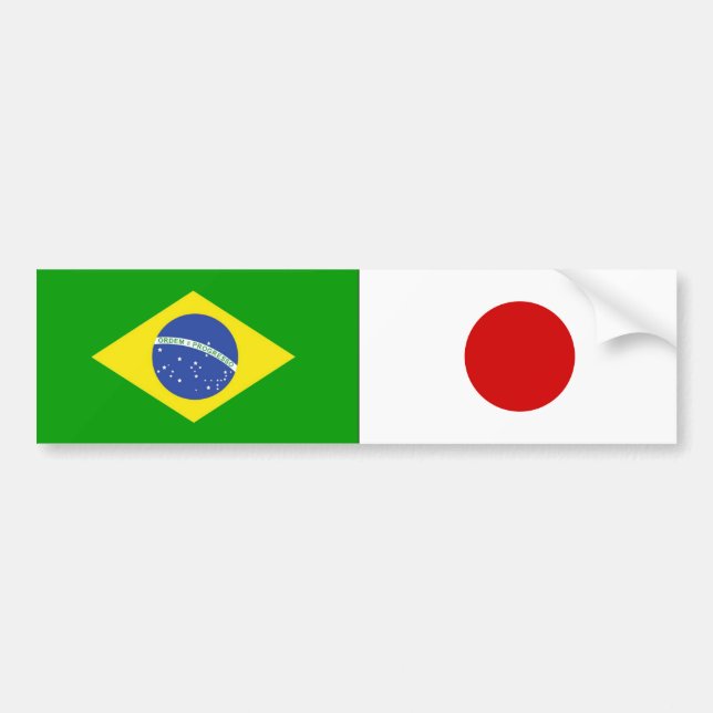 Adesivo Para Carro ADESIVO DE CARRO BANDEIRAS BRASIL e JAPÃO (Frente)