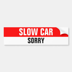 Adesivo Para Carro adesivo do para-choques lento do carro