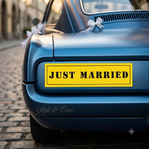 Adesivo Para Carro Adesivo Personalizado de Carro Casamento Recém-Cas