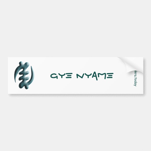 Adesivo Para Carro Adinkra - Gye Nyame (Frente)