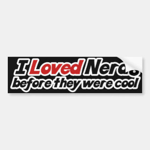 Adesivo Para Carro Adorava Nerd antes que fossem legal