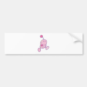 Adesivo Para Carro adorável monstro-bobo rosa
