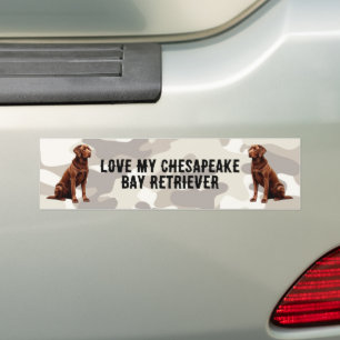 Adesivo Para Carro Adoro a minha Baía de Chesapeake...