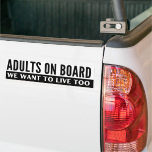 Adesivo Para Carro Adultos No Conselho Queremos Viver Muito Engraçado