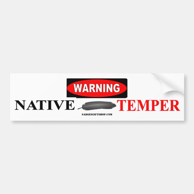 ADESIVO PARA CARRO ADVERTÊNCIA DE MANCHA DE BUMPER TEMPER NATIVA (Frente)