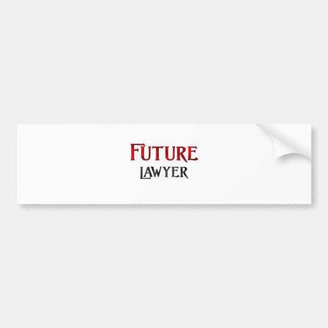 Adesivo Para Carro Advogado futuro (Frente)