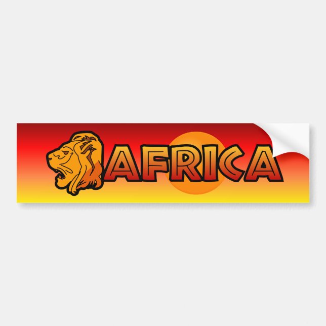 Adesivo Para Carro África Bumpersticker (Frente)