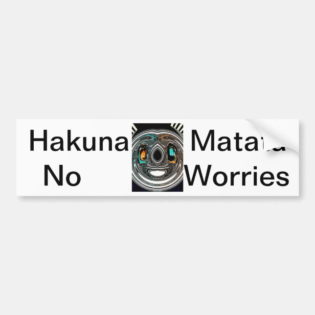 Adesivo Para Carro African Ethnic Doodle Zebra texturou Art Impressão (Frente)