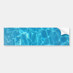 Adesivo Para Carro Água de Piscina Azul Céu Cristalino