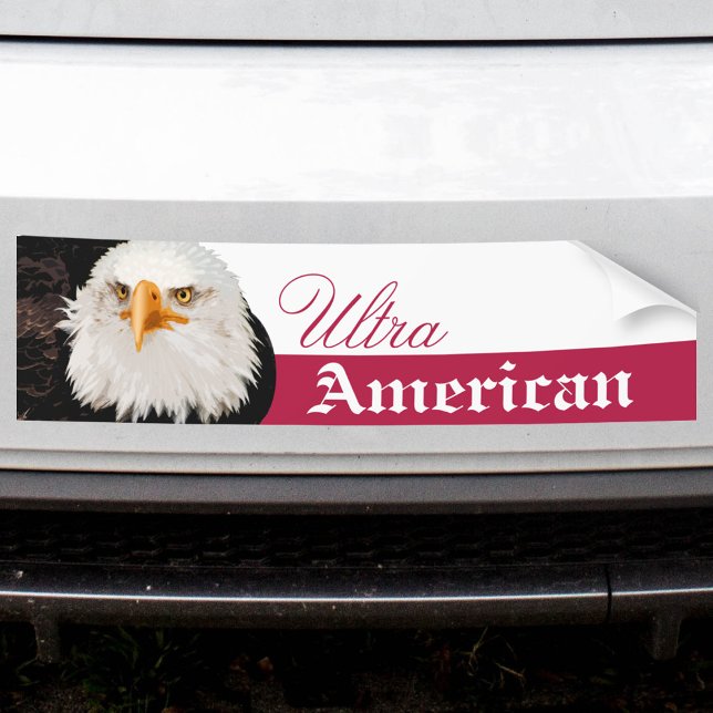 Adesivo Para Carro Águia Balsa Ultra-Americana ou Texto Personalizado (Criador carregado)