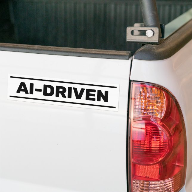 Adesivo Para Carro AI-Driven™ Bumper Sticker (No caminhão)