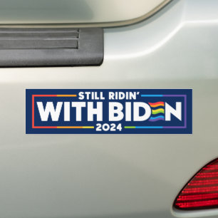Adesivo Para Carro Ainda Ridin' Com Biden 2024 LGBTQ