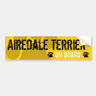 Adesivo Para Carro Airedale Terrier a bordo