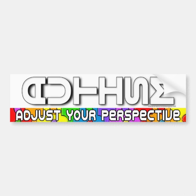 Adesivo Para Carro Ajuste sua perspectiva (Frente)